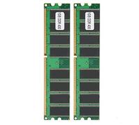 Annadue DDR 1GB 400MHz PC-3200 Memory Module, Double-Sided 16-Chip Desktop Computer RAM, 184-Pin Memory Board, Electronic Component for PC Upgrade
