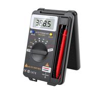Annadue Digital Multimeter Auto Ranging 4000 Counts Pocket Tester, AC DC Voltage Current Resistance Capacitance Diode Transistor Frequency Meter, Portable Electrical Test Tool with PT