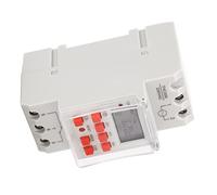 Annadue Digital Timer Switch Programmable LCD Display 1 Second Timing for Appliance AC 220-240V, ABS Material