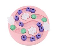 Annadue Dog Puzzle S, Interactive Slow Feeder Treat Dispenser, IQ Training Enrichment for Dogs, Reduce Boredom Anxiety, Puzzle Games for Puppies Small Medium Large Breed (Pink)