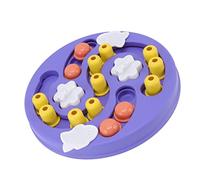 Annadue Dog Puzzle S, Interactive Slow Feeder Treat Dispenser, IQ Training Enrichment for Dogs, Reduce Boredom Anxiety, Puzzle Games for Puppies Small Medium Large Breed (Purple)