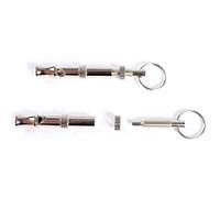 Annadue Dog Whistle, Portable Ultrasonic Flute with Keychain, Stop Barking Dog Training Tool for Behavior Control, Two Tone Sound for Small Medium Large Dogs (As Shown)