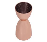 Annadue Double Cocktail Jigger, Stainless Steel Bar Measuring Cup for Wine, Bartending Jigger, U Shaped Drink Measuring Tool for Mixology (Copper Plated)