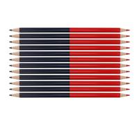 Annadue Double Sided Erasable Pencils Set, 12 Pre Sharpened Dual Ended Pencils for Drawing Writing and Correcting Homework, Premium Graphite Composite Wood for Artists Students (Red and Blue)