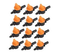 Annadue Drip Irrigation Valve, 50pcs 4/7mm Outer Diameter 6mm/0.2in Switching Valve, Garden Water Pipe Connector for Irrigation System, Hose Joint