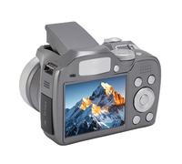 Annadue DSLR Camera, 4K 60MP Retro Digital Camera Video Recorder with LCD Screen & LED Flash, 12X Optical Zoom, 6X Digital Zoom, for Travel Portrait Scenery Photography (Silver)