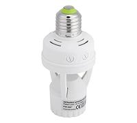 Annadue E27 LED Bulb Holder Socket with Infrared Motion Sensor, Adjustable Light Switch Socket, AC110-240V Lamp Base for Ceiling Wall