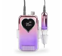 Annadue Electric Nail Drill, 0-35000RPM 45W Professional Rechargeable Electric Nail File Machine Kit, Corded Nail E File for Acrylic Nail Gel Polish Removal (GB)