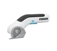Annadue Electric Scissors Cordless Rechargeable Fabric Cutter, Safety Lock for Carpet Curtain Leather Cardboard, Auto Blade Sharpening System, Ergonomic Design for Blankets