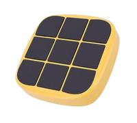 Annadue Electronic Tic Tac Toe Game, 4 In 1 Portable Electronic Puzzle Gaming Console with 5 Fun Brain Memory Games for Educational and Memory Growth, for 7 8 9 10 11 12 Year Old (Yellow)