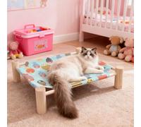 Annadue Elevated Dog Bed, Raised Pet Cot Removable Cooling, Cooling Elevated Cot for Cats Small Animals, Outdoor Raised Dog Bed (Type 2)