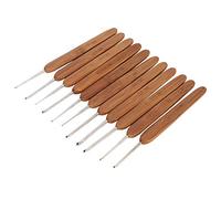 Annadue Ergonomic Crochet Hooks Set, 11 Sizes with Bamboo Handles