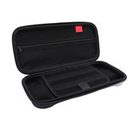 Annadue EVA Hard Shell Carrying Case for Switch, Shockproof Travel Storage Bag with 10 Game Card Pockets and Accessories Compartment, Portable Protective Case (Black and White)