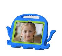 Annadue EVA Protective Case for Fire HD7 2022, Shockproof Kids Handle Stand Cover with Precise Cutouts, Soft Washable Anti Slip Material, Fits 10.9 Inch Tablet (Blue)