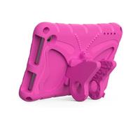 Annadue EVA Protective Case for Fire HD7, Shockproof Tablet Protector with Folding Stand, Durable Cover for Kids, Precise Cutouts for Stereo Speakers (Rosy Red)