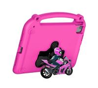 Annadue EVA Protective Case for Pro 12.9/Pro 13/Air 13, Shockproof Protective Cover with Built-in Stand, Washable Precision Cutouts (Rose Red)