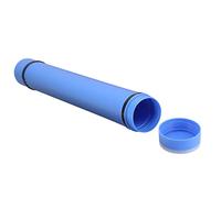 Annadue Expandable Large Capacity Poster Tube with Strap, Antishock Portable Blueprint Tube for Storage, Document Poster for Travel Art and Map Storage (Blue)