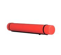 Annadue Expandable Large Capacity Poster Tube with Strap, Antishock Portable Blueprint Tube for Storage, Document Poster for Travel Art and Map Storage (Red)