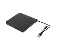 Annadue External DVD Drive Case, Type A Type C USB3.0 USB2.0 5Gbps Laptop Optical Drive Enclosure, External CD/DVD Drive Case for 12.7mm 9.5mm SATA DVD RW Drive