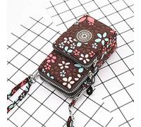 Annadue Fashion Cross Body Mobile Phone Shoulder Bag for Women Girls Zipper Closed Wrist Pouch Bag Coin Wallet Purses for Large Screen Phone Hundred Dollar Bills Keys Cosmetics Polyester, Black,