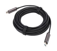 Annadue Fiber Optic HD Cable, 32.8ft Unidirectional 48Gbps High Speed Supports 8K 60Hz 4K 240Hz HDR EARC HDCP 2.2, with Wall Penetration Protector, for PC Laptop TV Projector