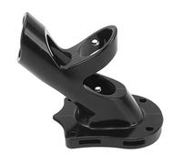 Annadue Flag Bracket, 3 Hole Adjustable 45 Degree Aluminum Alloy Flag Pole Holder Bracket, Rustproof Pole Mounting for House Wall Garden Patio (Black)