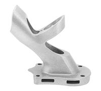 Annadue Flag Bracket, 3 Hole Adjustable 45 Degree Aluminum Alloy Flag Pole Holder Bracket, Rustproof Pole Mounting for House Wall Garden Patio (Silver)