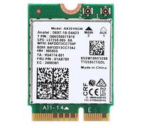 Annadue For AX201NGW WiFi Card, WiFi 6 Gigabit 2400Mbps Wireless Network Card, M.2 CNVio2 Bluetooth 5.0 Dual Band 2.4G/5G Network Adapter Only For 10 X 64 Bit