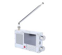 Annadue Full Band Radio FM SW, Portable Shortwave Radio with 2.8 Inch Color Touch Screen, High Sensitivity, Advanced Tuning, for Travel Outdoor Broadcasting (White)