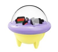 Annadue Game Storage Case for S Witch 2/OLED/Lite, Rotating Game Card Case with 10 Card Slots, Portable Game Protective Storage Box for S Witch (Purple Yellow)
