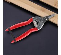 Annadue Garden Pruning Shears Stainless Steel Fruit Tree Scissors, Ergonomic Non-Slip Handle, Straight Blade Garden Scissors for Trimming, Cutting Flowers, Vegetables, Labor-Saving (Head Tilted)