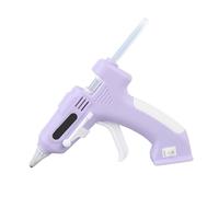 Annadue Glue Gun, Cordless Hot Glue Gun, 90s Fast Preheating Hot Melt Glue Gun, Glue Guns with 10 X 7mm Glue Sticks, Glue Gun for Crafting, DIY, Home & Office Repair (Purple)