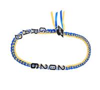 Annadue Graduation Lei Necklace Double Layer Ribbon Braided Honor (Blue | Commencement Stole, Polyester Woven Cord, Academic Achievement Gift, Ceremony Party Favor, Adjustable Fit