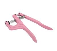 Annadue Grommet Machine, Aluminium Hand Press Grommet Eyelet Tool Kit, Effort Saving Punch Tool, Eyelet Setter Kit for Craft Sewing DIY (Pink)