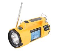 Annadue Hand Crank Emergency Radio, AM FM SW Weather Radio with Solar Powered, Speaker, Camping Flashlight, Reading Lamp, Headphone Jack, for Home Outdoor