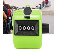 Annadue Hand Tally Counter 4-Digits Plastic Knob Reset Handheld Counting Tool with Hook - Manual Handheld Counter, Durable & Easy to Use, Up to 9999 Counts, for Sports, Traffic, (Green)