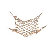 Annadue Handcrafted Bird Rope Climbing Net with Hooks for Macaws and Budgies Pet Climbing Rope Net (Large)
