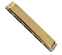 Annadue Harmonica, 24 Hole Polyphonic Mouthorgan, 1.2mm Brass Base Plate, Professional Musical Instrument, G Key Harmonicas for Beginner Adults Kids (G)