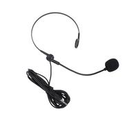 Annadue Headset Microphone, Wired Headset Mic with 3.5mm Interface and 1.2m Cable, Flexible Adjustable Design for Singing Teaching Speech Presenter