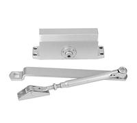 Annadue Heavy Duty Adjustable Fir Door Closer 25-35kg, Silver Hold Open Overhead Closer for Doors 700-900mm, 1 Hour Fire Test, Adjustable Closing Speed, 1,000,000 Cycles, Left &
