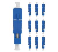 Annadue High Performance Fiber Optic SC to LC Adaptor Converter Strong Reliability for Optical Communication Equipment - 10 Pcs