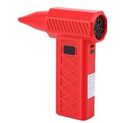 Annadue High Power Jet Blower Fan with Digital Display Cordless Turbo Fan for Dust, Emergency Light for Dark Spaces, Li Battery 4000mAh (Red)