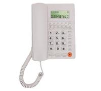 Annadue Home Hotel Wired Landline Telephone, Large Keys Desk Phone with Speaker, Caller ID & Call Waiting for Office Use (White)