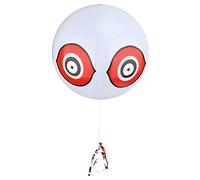 Annadue Inflatable Bird Scare Balloon, Bird Predator Balloon with Terror Eyes, Scare Crow Decoy for Garden, Home, Yard, Balcony, Birds Outdoor Decoy (White)