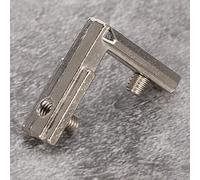 Annadue Inside Corner Connector Bracket 3D Printer Bracket 10pcs L-Type Bracket Silver for C-Beam Linear Guides