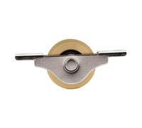Annadue Iron Sliding Screen Door Roller Replacement Wheel, 34mm Pulley Window Wheel with Metal Bracket, Heavy Duty Noiseless Sliding Door Roller Assembly for Patio Garage Cabinet, Easy