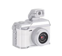 Annadue Keychain 1080P Video Recorder, Small Keychain Retro Camera with LED Light and Filters, 8MP Photos, Easy Transfer for Android Phone, Wearable Necklace Pendant (Space White)