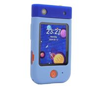 Annadue Kids Smart Phone Toy, 2.8 Inch Touch Screen 1080P Flip Camera with Music Video Player and Educational Games for Toddlers Travel Learning (Cat Blue)
