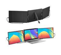 Annadue Laptop Screen Extender, 14.1inch FHD 1080P HDR IPS Dual Screens Extended Monitor, Multi Angle Rotatable Portable Monitor Extender for (DR145 Dual Screen Extender)