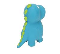 Annadue Latex Squeaky Dinosaur Dog, Cute Cartoon Bite Relieve Anxiety, Interactive Squeaky Animal Dog for Small Medium Dogs (Cyan Spinosaurus)